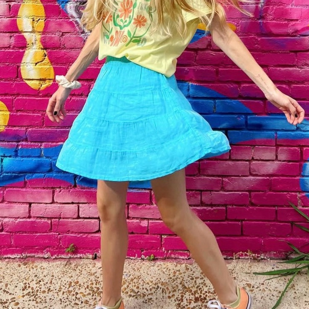 House of Harlow 1960 Bright Blue Mini Skort